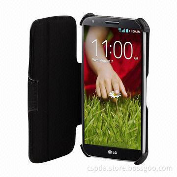 Luxury PU Leather Heat Setting Case for LG G2